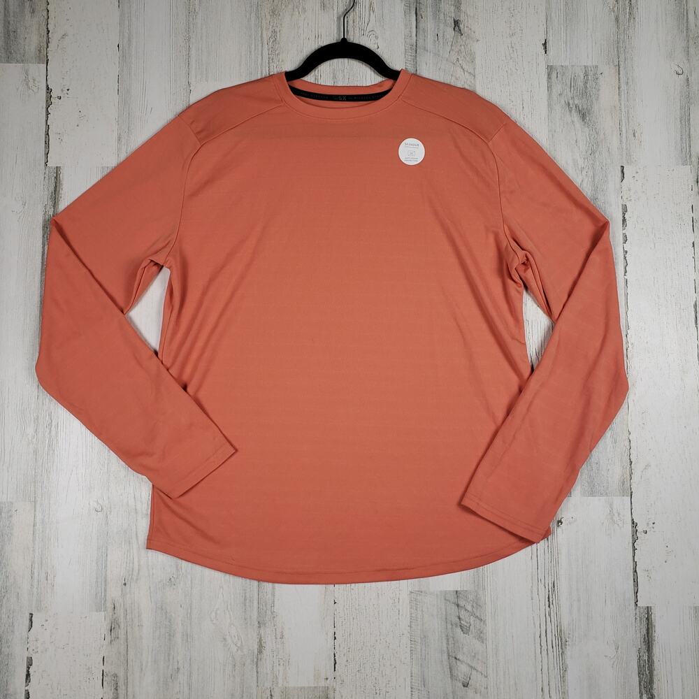 NWOT MSX Performance Coral Orange Long Sleeve Jersey Shirt Boys Youth XXL 22H